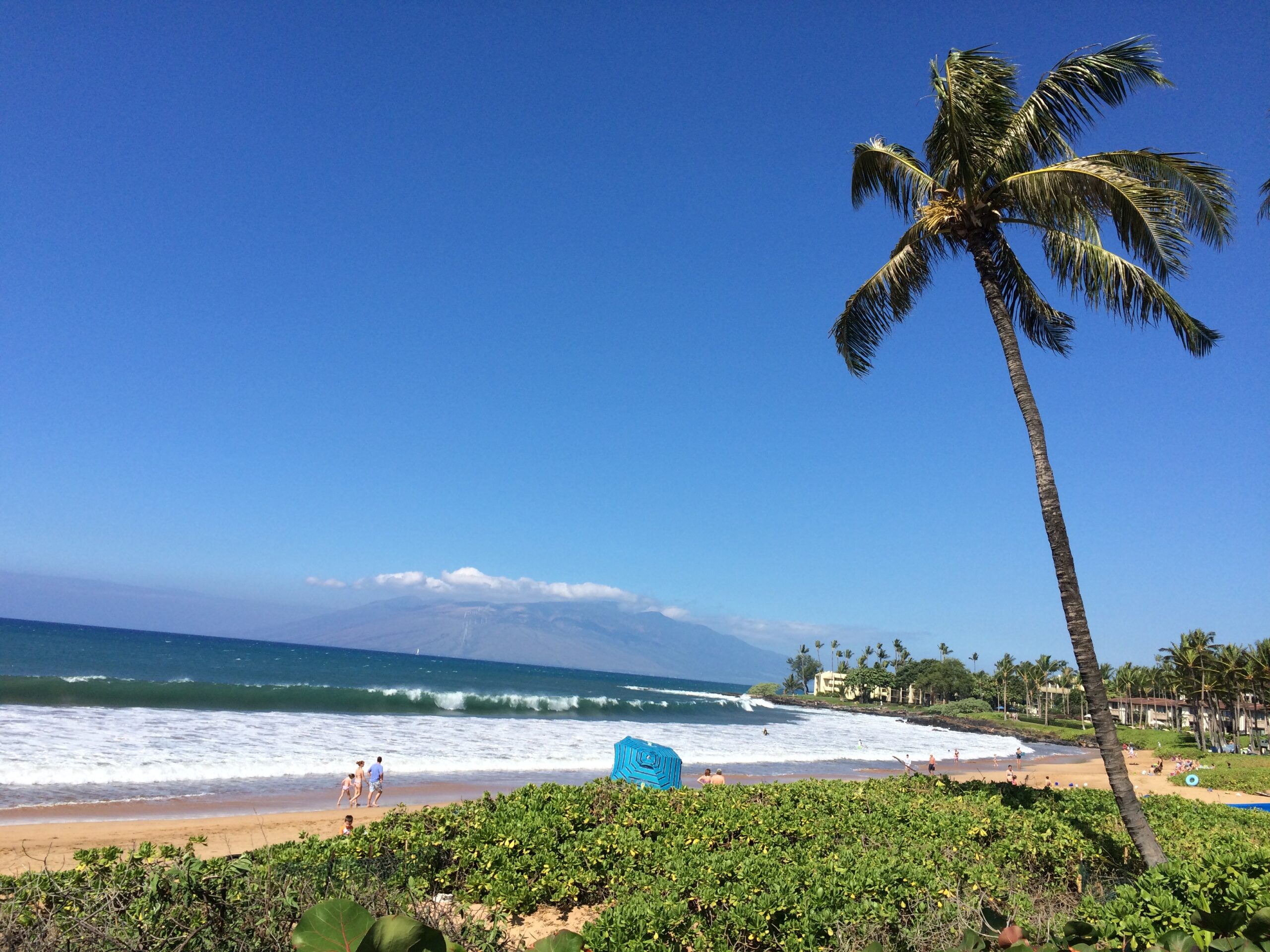 View of Wailea beach on Maui, Hawaii